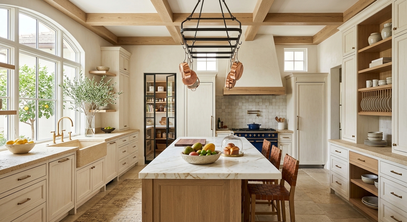 Country Refuge — kitchen and dining, McLean, VA