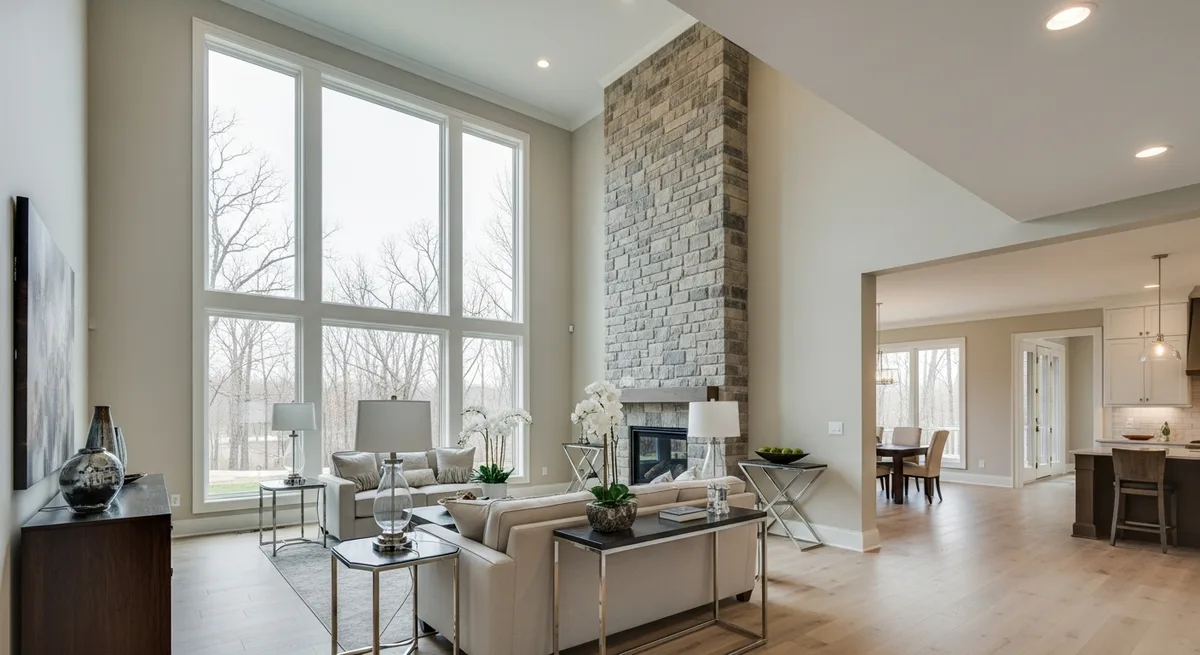 AI design concept — Two-Story Great Room, The Lake Tree